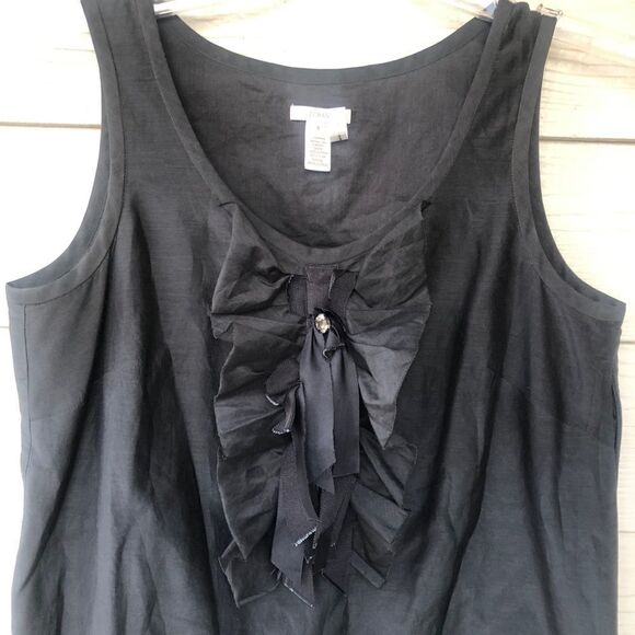 Jcrew ruffle tank top size 8 - Picture 3 of 8